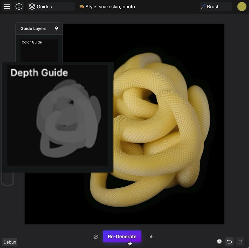 ControlNet edge map guide