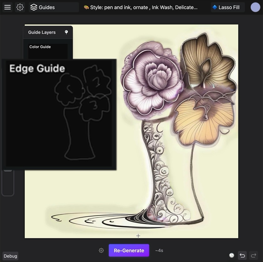 ControlNet edge map guide